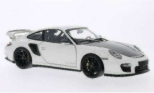 Porsche 911 GT2 1/18 Minichamps white with blacken Felgen 2011 diecast model cars