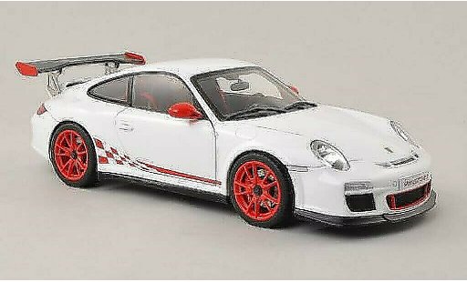 Porsche 911 GT3 1/18 Autoart 3.8 white/red 2010 diecast model cars