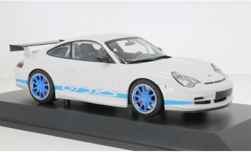 Porsche 996 GT3 RS 1/18 Minichamps 911 weiss/blau 2002 1:18 diecast model cars