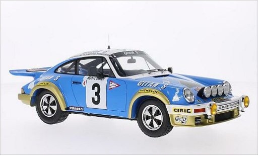 Porsche 911 Base 1/18 Spark No.3 Gitanes Rally Monte-Carlo 1978 diecast model cars