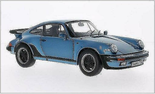Porsche 911 Turbo 1/18 Norev 3.3 metallic blue 1977 diecast model cars