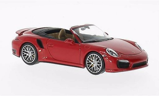 Porsche 911 Turbo S 1/43 Minichamps Convertible red 2013 diecast model cars