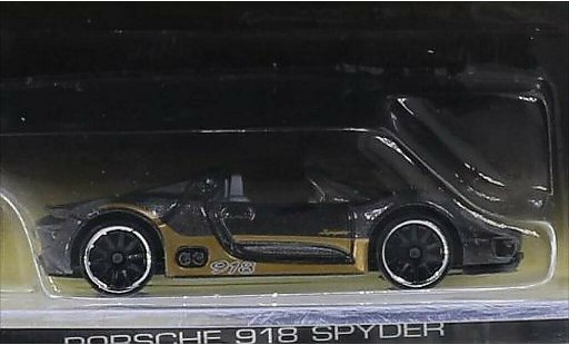 Porsche 918 Base 1/64 Hot Wheels Spyder metallic grey/gold diecast model cars