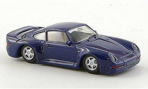 Porsche 959 Base 1/87 Herpa blue diecast model cars