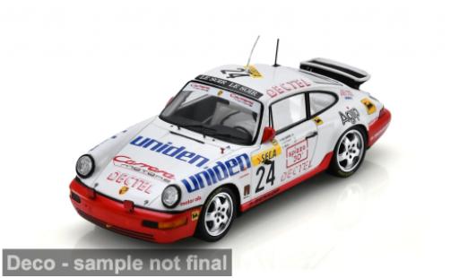 Porsche 964 1/43 Spark Carrera 2 weiss/rot 24h Spa 1991 #24 P. de Creane/H. Huysman 1:43 diecast model cars