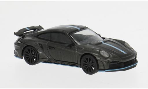 Porsche 992 S 1/64 Pop Race tinger GTR carbon/blau 1:64 diecast model cars