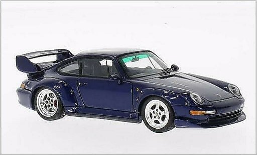 Porsche 911 Base 1/43 Spark GT metallic blue 1995 diecast model cars