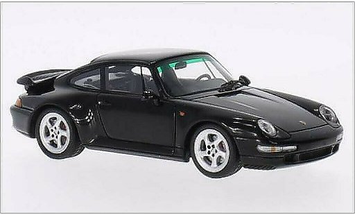 Porsche 911 Turbo S 1/43 Spark black 1996 diecast model cars