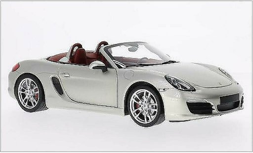 Porsche 718 S 1/18 Minichamps (981) metallic grey 2012 diecast model cars