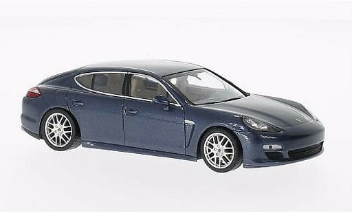 Porsche Panamera 4S 1/43 Minichamps grey-blue 2011 diecast model cars