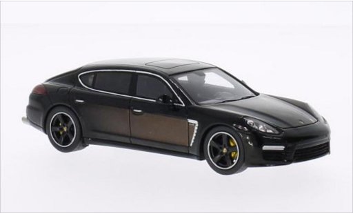 Porsche Panamera Base 1/43 Spark Exclusive Series black/brown 2014 diecast model cars