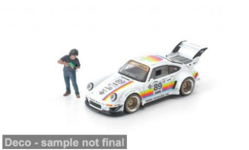 Porsche 930 RWB 1/64 Pop Race weiss/Dekor 1:64 diecast model cars