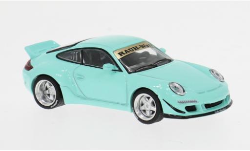Porsche 997 RWB 1/64 Pop Race t&uuml;rkis 1:64 diecast model cars