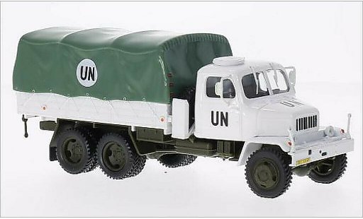 Praga V3S Pritsche 1/43 Abrex flatbed UN white/green diecast model cars