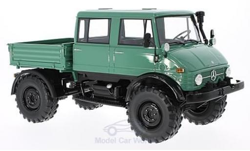 Diecast model cars Mercedes Unimog 1/18 Premium ClassiXXs 416 DoKa green/black 1975 Mercedes Unimog 1/18 Premium ClassiXXs 416 DoKa green/black 1975 diecast model cars
