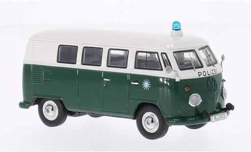 Diecast model cars Volkswagen T1 1/43 Premium ClassiXXs green/white Polizei bus Volkswagen T1 1/43 Premium ClassiXXs green/white Polizei bus diecast model cars