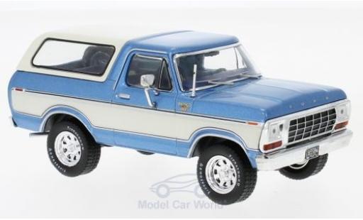 Diecast model cars Ford Bronco 1/43 Premium X metallic blue/white 1978 Ford Bronco 1/43 Premium X metallic blue/white 1978 diecast model cars