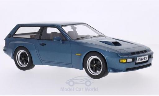 Porsche 924 1981 1/18 Premium X Turbo Kombi Artz metallic blue 1981 diecast model cars