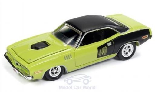 Diecast model cars Plymouth Barracuda 1/64 Racing Champions green/black 1971 Plymouth Barracuda 1/64 Racing Champions green/black 1971 diecast model cars