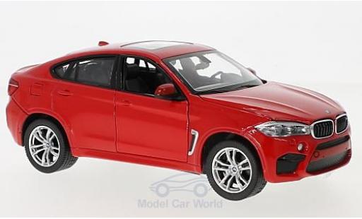 Bmw X6 1/24 Rastar M red diecast model cars