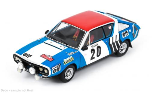 Renault 17 1/43 Spark Rally Monte Carlo 1975 #20 J.F.Piot/J.De Alexandris 1:43 diecast model cars