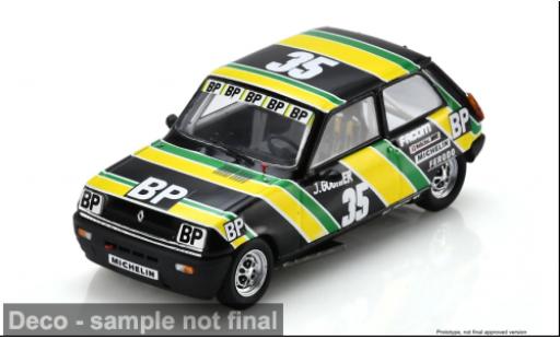 Diecast model cars Renault 5 Alpine gr&Atilde;&frac14;n/gelb 1980 #3 J. Gouhier 1/43 Spark
