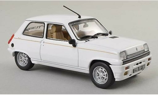 Renault 5 Laureate 1/43 Norev Turbo white 198 diecast model cars
