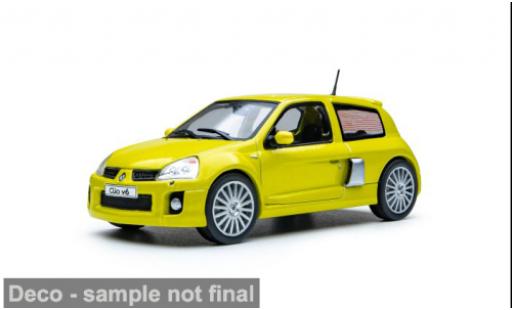 Diecast model cars Renault Clio V6 Phase 2 gelb 2004 1/43 Solido