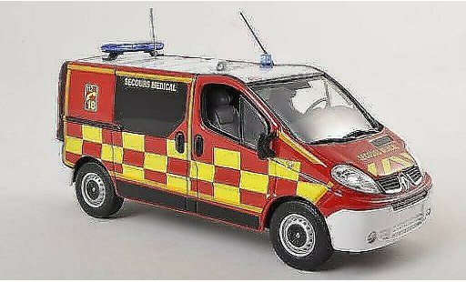 Renault Trafic Base 1/43 Norev Fire brigade Secours Medical KTW (F) 2010 diecast model cars