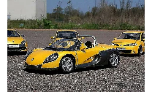 Renault Spider Base 1/18 Anson yellow sirius diecast model cars