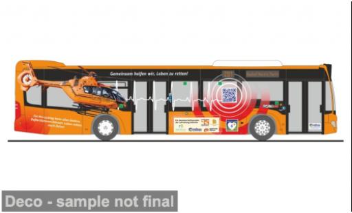 Mercedes Citaro 1/87 Rietze 2015 rebus Rostock - Rettungsbus 1:87 diecast model cars