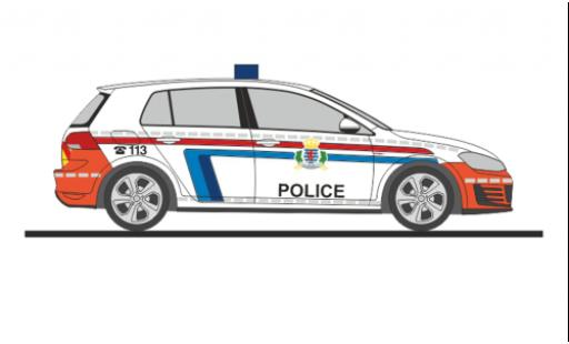 Diecast model cars Volkswagen Golf 1/87 Rietze VII GTI Police (LU) Volkswagen Golf 1/87 Rietze VII GTI Police (LU) diecast model cars