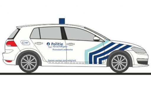 Diecast model cars Volkswagen Golf 1/87 Rietze VII Politie (BE) Volkswagen Golf 1/87 Rietze VII Politie (BE) diecast model cars
