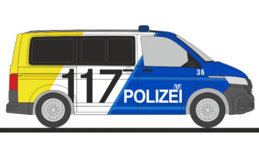 Diecast model cars Volkswagen T6 1/87 Rietze .1 bus police Basel Stadt Volkswagen T6 1/87 Rietze .1 bus police Basel Stadt diecast model cars