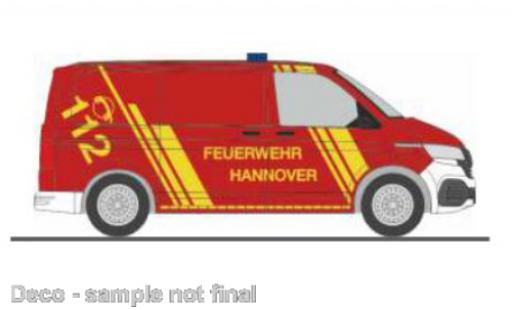 Diecast model cars Volkswagen T6 1/87 Rietze .1 fourgon pompiers Hannover Volkswagen T6 1/87 Rietze .1 fourgon pompiers Hannover diecast model cars