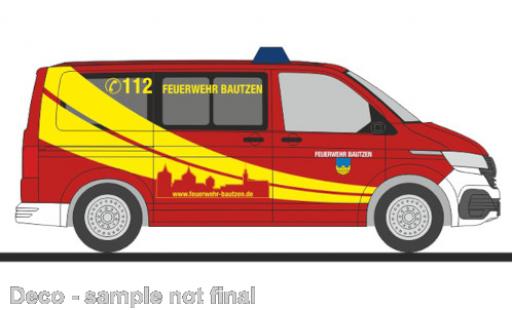 Diecast model cars Volkswagen T6 1/87 Rietze .1 pompiers Bautzen Volkswagen T6 1/87 Rietze .1 pompiers Bautzen diecast model cars