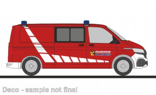 Diecast model cars Volkswagen T6 1/87 Rietze .1 pompiers Illingen Volkswagen T6 1/87 Rietze .1 pompiers Illingen diecast model cars