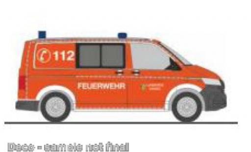 Diecast model cars Volkswagen T6 1/87 Rietze .1 pompiers Landkreis Kassel Volkswagen T6 1/87 Rietze .1 pompiers Landkreis Kassel diecast model cars