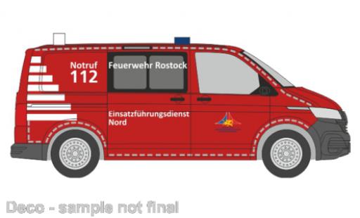 Diecast model cars Volkswagen T6 1/87 Rietze .1 pompiers Rostock Volkswagen T6 1/87 Rietze .1 pompiers Rostock diecast model cars