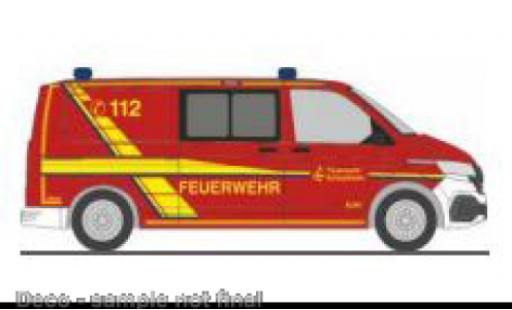 Diecast model cars Volkswagen T6 1/87 Rietze .1 pompiers Schopfheim Volkswagen T6 1/87 Rietze .1 pompiers Schopfheim diecast model cars