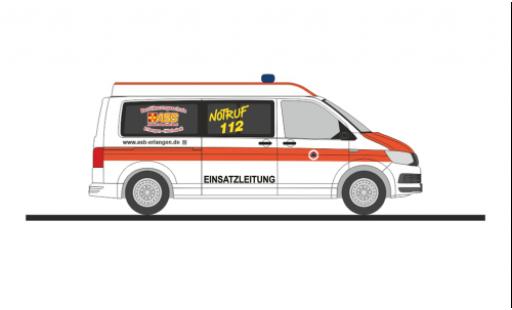 Diecast model cars Volkswagen T6 1/87 Rietze bus ASB RV Erlangen - Höchstadt Volkswagen T6 1/87 Rietze bus ASB RV Erlangen - Höchstadt diecast model cars