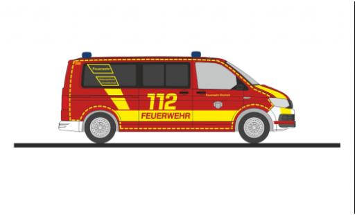 Diecast model cars Volkswagen T6 1/87 Rietze bus pompiers Bocholt Volkswagen T6 1/87 Rietze bus pompiers Bocholt diecast model cars