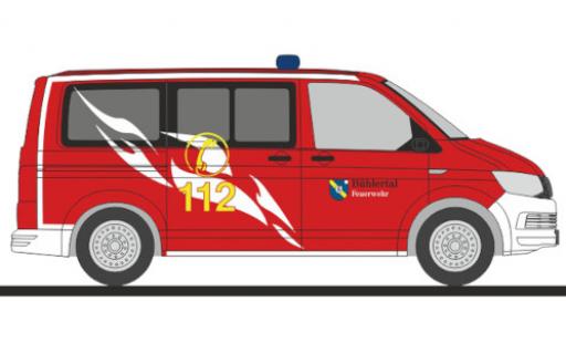 Diecast model cars Volkswagen T6 1/87 Rietze bus pompiers Bühlertal Volkswagen T6 1/87 Rietze bus pompiers Bühlertal diecast model cars