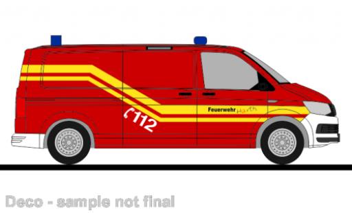 Diecast model cars Volkswagen T6 1/87 Rietze bus pompiers Hürth Volkswagen T6 1/87 Rietze bus pompiers Hürth diecast model cars