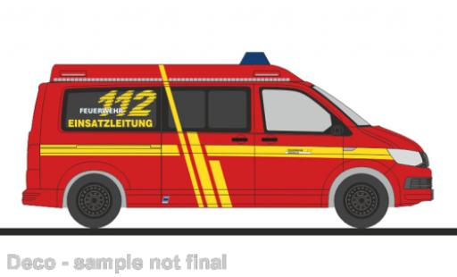 Diecast model cars Volkswagen T6 1/87 Rietze bus pompiers Krefeld Volkswagen T6 1/87 Rietze bus pompiers Krefeld diecast model cars