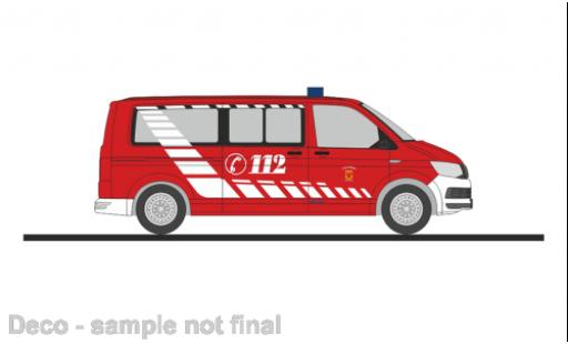 Diecast model cars Volkswagen T6 1/87 Rietze bus pompiers Potsdam Volkswagen T6 1/87 Rietze bus pompiers Potsdam diecast model cars