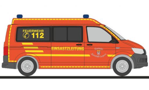 Diecast model cars Volkswagen T6 1/87 Rietze bus pompiers Siegburg Volkswagen T6 1/87 Rietze bus pompiers Siegburg diecast model cars