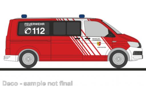 Diecast model cars Volkswagen T6 1/87 Rietze bus pompiers Sonthofen Volkswagen T6 1/87 Rietze bus pompiers Sonthofen diecast model cars