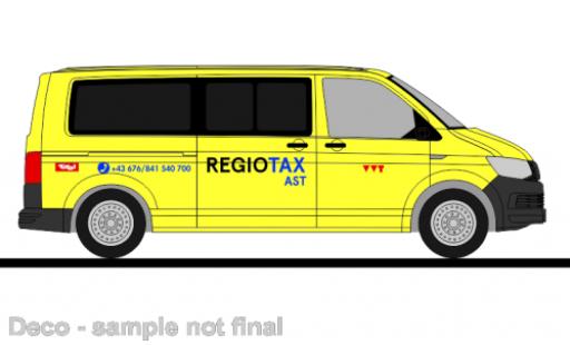 Diecast model cars Volkswagen T6 1/87 Rietze bus Regiotax Tirol (AT) Volkswagen T6 1/87 Rietze bus Regiotax Tirol (AT) diecast model cars