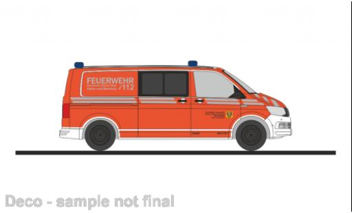 Diecast model cars Volkswagen T6 1/87 Rietze demi bus pompiers Gelnhausen West Volkswagen T6 1/87 Rietze demi bus pompiers Gelnhausen West diecast model cars
